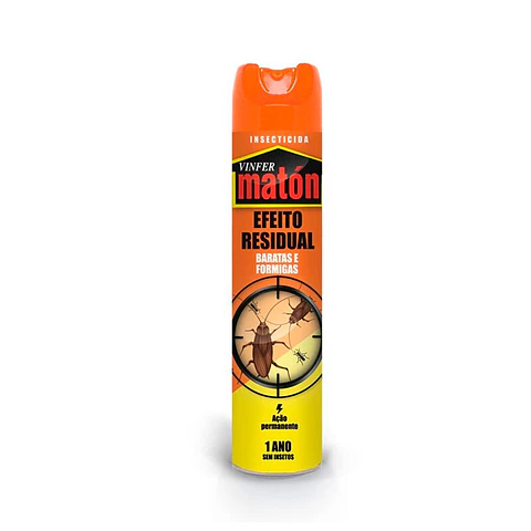 Spray Insecticida PRO Maton Cucarachas y Hormigas RESIDUAL - 600 ml 