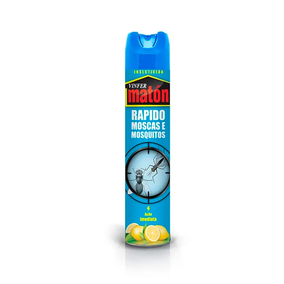 Spray Inseticida PRO Maton Moscas & mosquitos RAPID - 600 ml  1