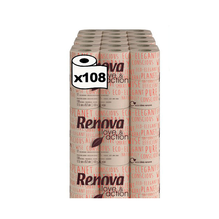 Papel Higiénico Doméstico Renova Love & Action - 16 Metros 2