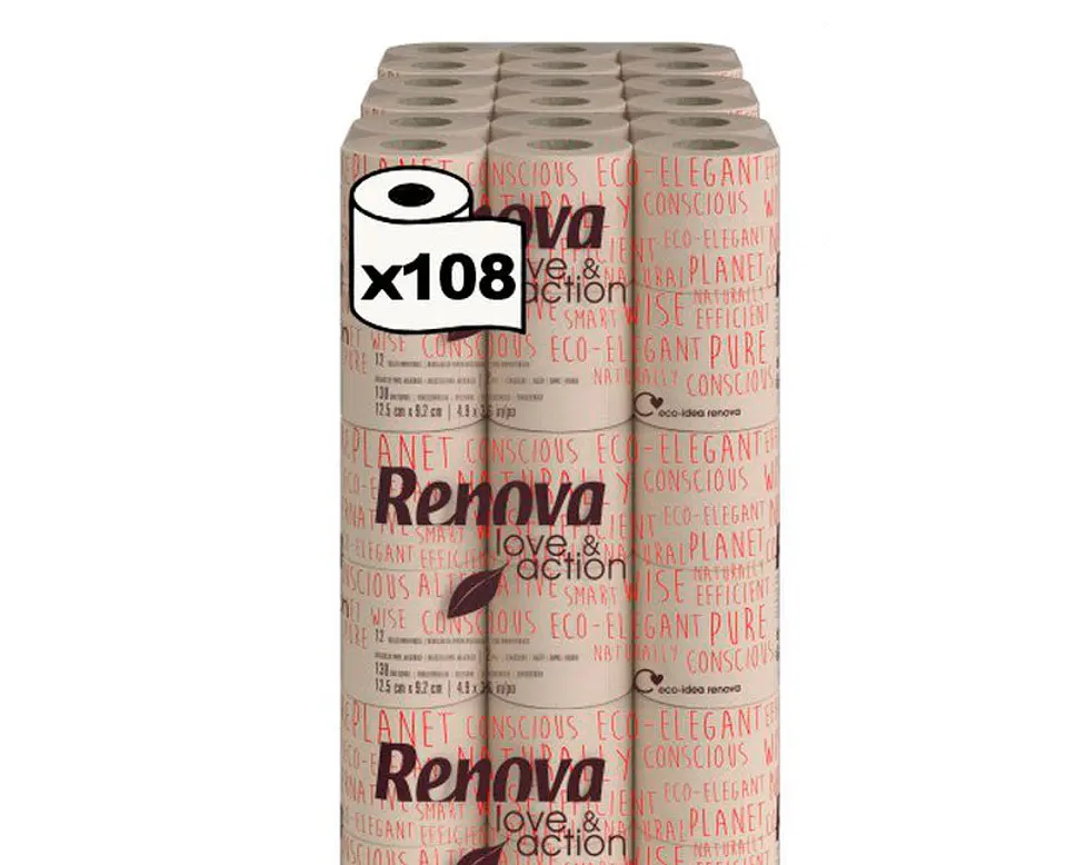 Papel Higiénico Doméstico Renova Love & Action - 16 Metros 2