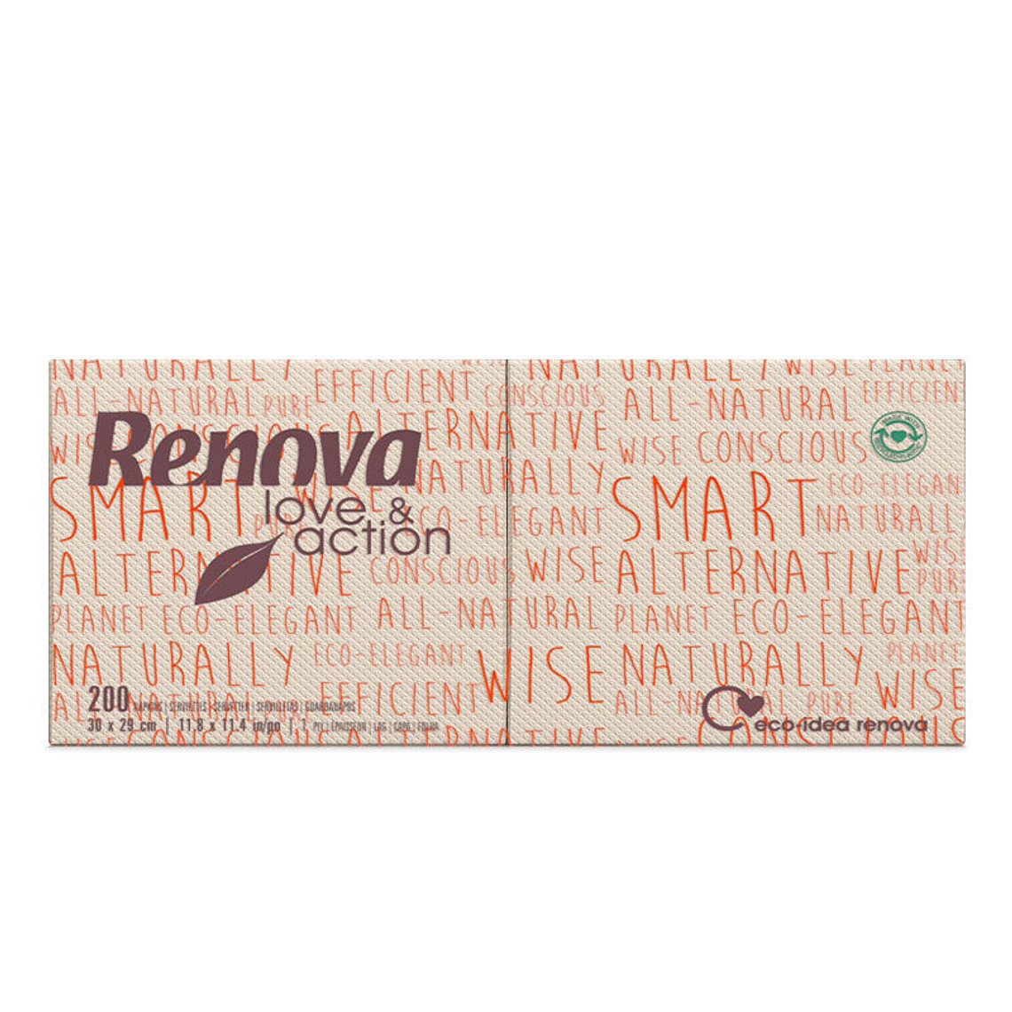 Servilletas de Papel Renova Love & Action - 30x30 cm 1