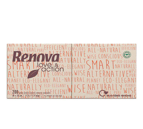 Servilletas de Papel Renova Love & Action - 30x30 cm