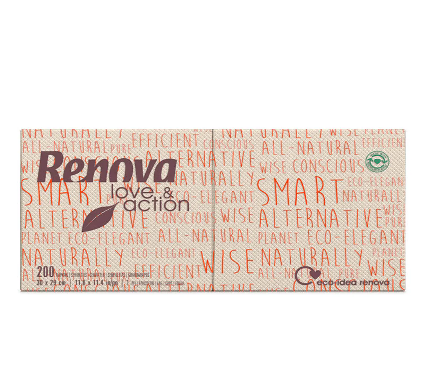 Servilletas de Papel Renova Love & Action - 30x30 cm 1