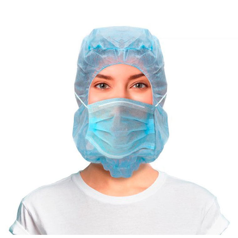 Gorro Integral con Mascarilla Desechable TNT 2