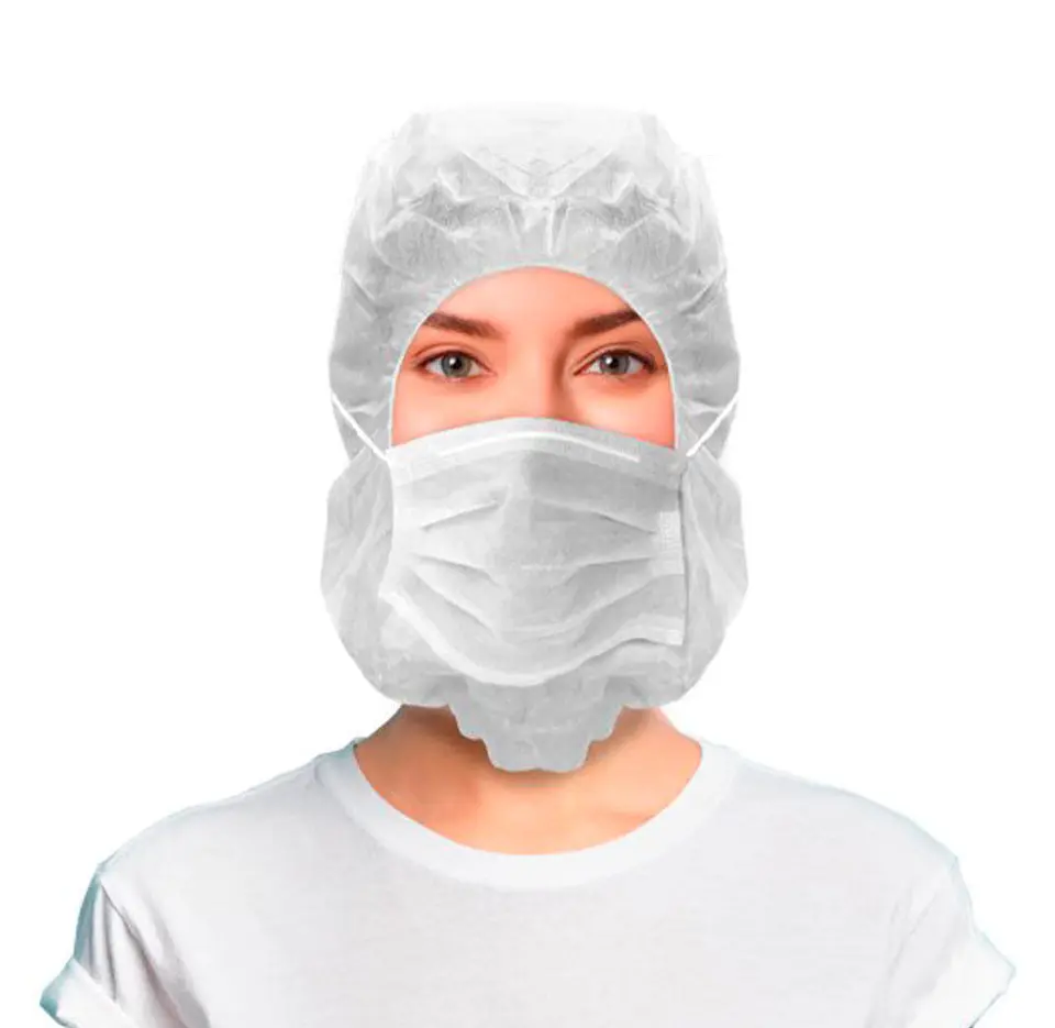 Gorro Integral con Mascarilla Desechable TNT 3