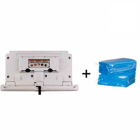 Conjunto Cambiador de Pañales Horizontal + Sábanas Desechables