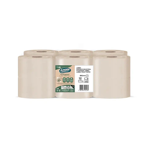 Papel Higiénico Industrial Amoos Naturally - 120 Metros