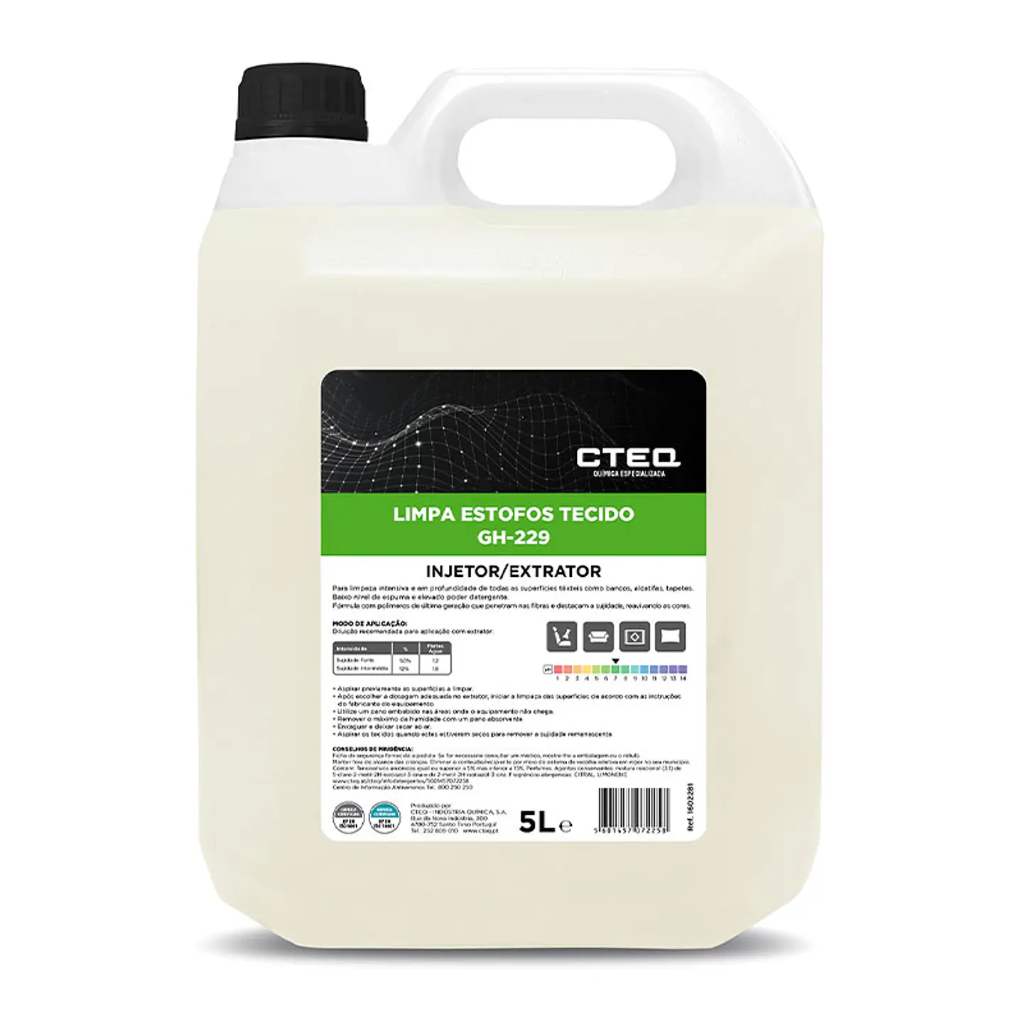 Limpieza Mecánica Concentrado para Tejidos y Sofás GH-229 - 5 Litros 1