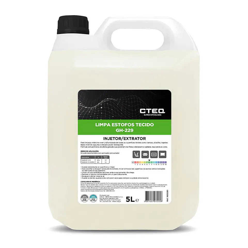 Limpieza Mecánica Concentrado para Tejidos y Sofás GH-229 - 5 Litros 1