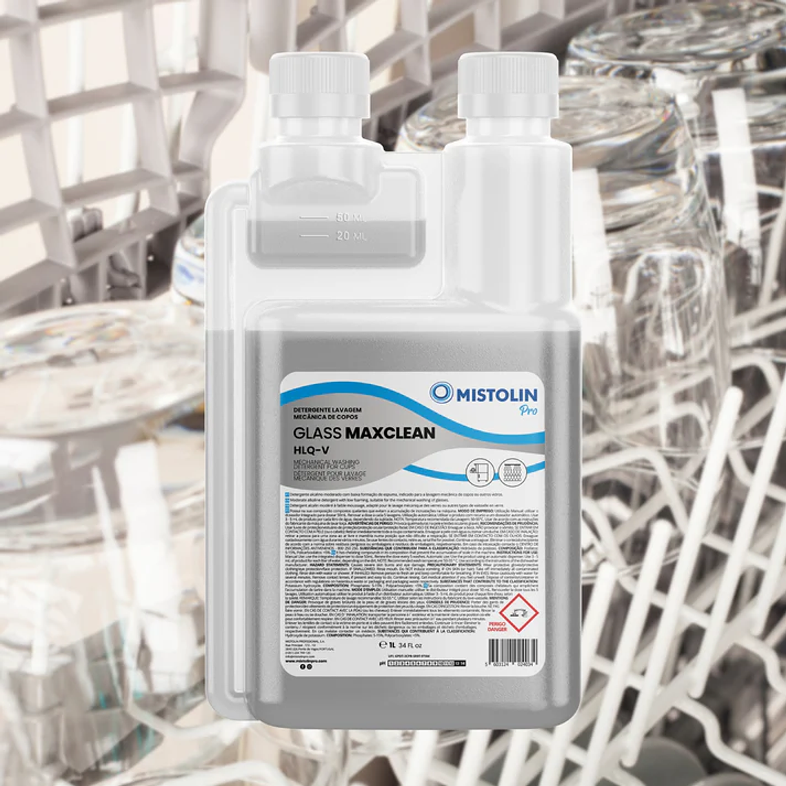 Detergente para lavado mecánico de vasos HLQ-V Mistolin Pro 2