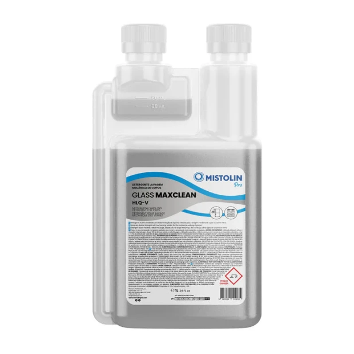 Detergente para lavado mecánico de vasos HLQ-V Mistolin Pro 1