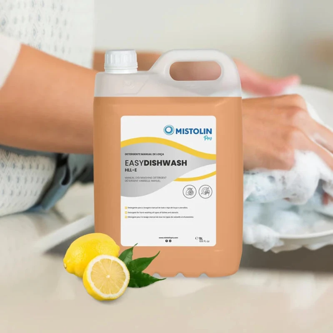 Detergente para Lavado Manual de Vajilla HLL-E Mistolin Pro – 5 Litros 2