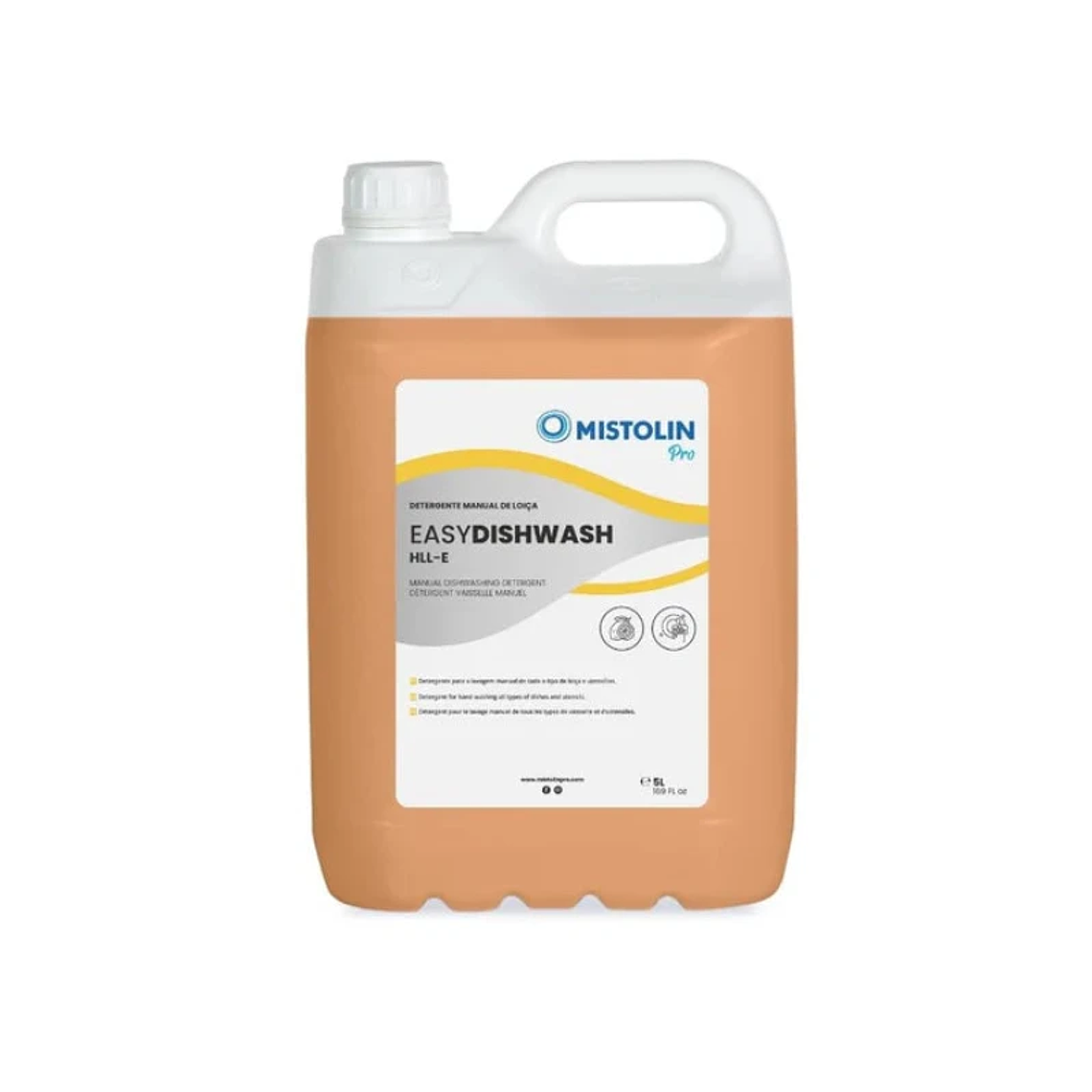 Detergente para Lavado Manual de Vajilla HLL-E Mistolin Pro – 5 Litros 1