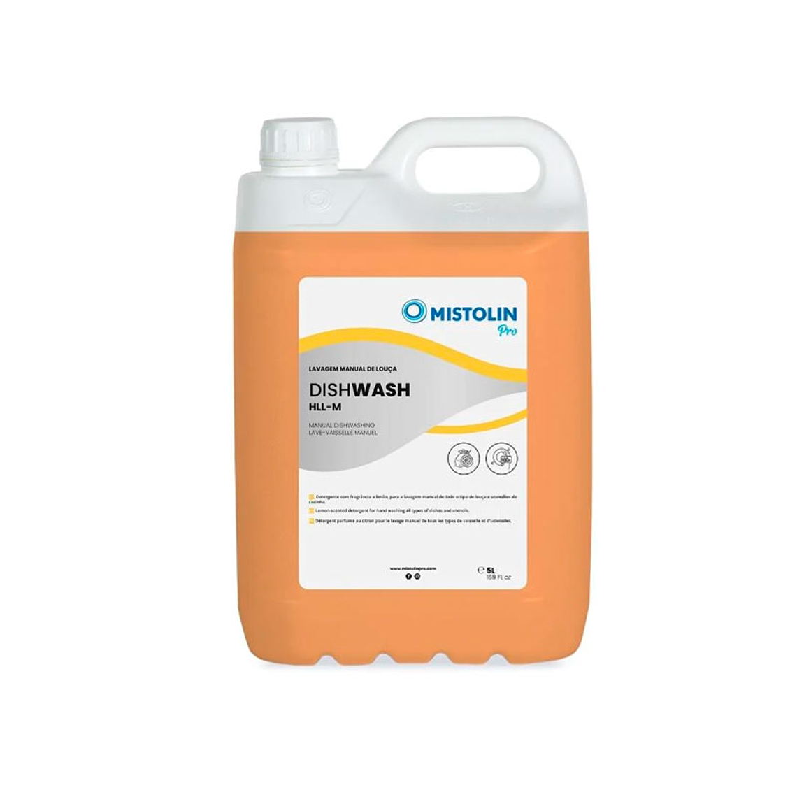 Detergente para Lavado Manual de Vajilla HLL-M Mistolin Pro – 5 Litros 1