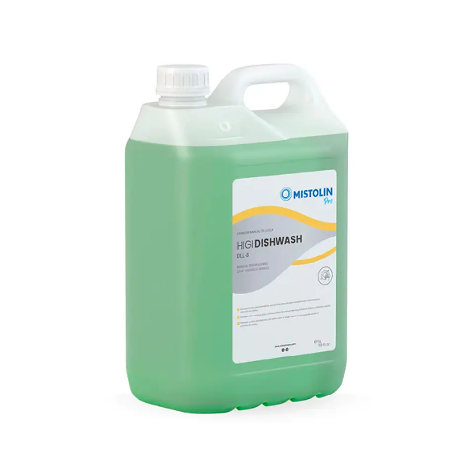 Detergente para Lavado Manual de Vajilla Higienizante DLL-B Mistolin Pro – 5 Litros 2