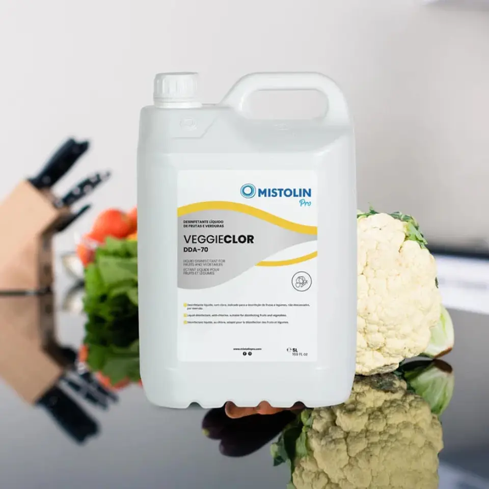 Desinfectante Líquido para Frutas y Verduras DDA-70 Mistolin Pro - 5 Litros 2