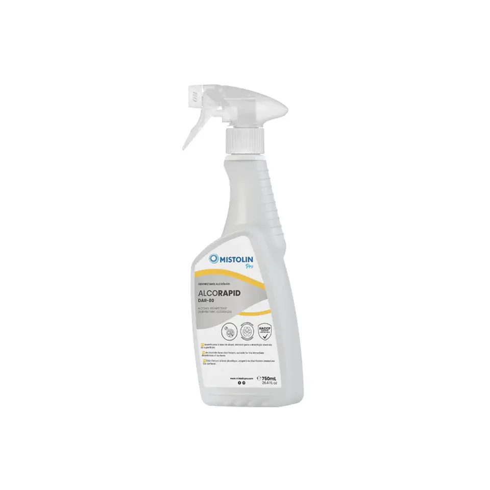 Desinfectante Alcohólico Alcorapid DAR-80 Mistolin Pro 3