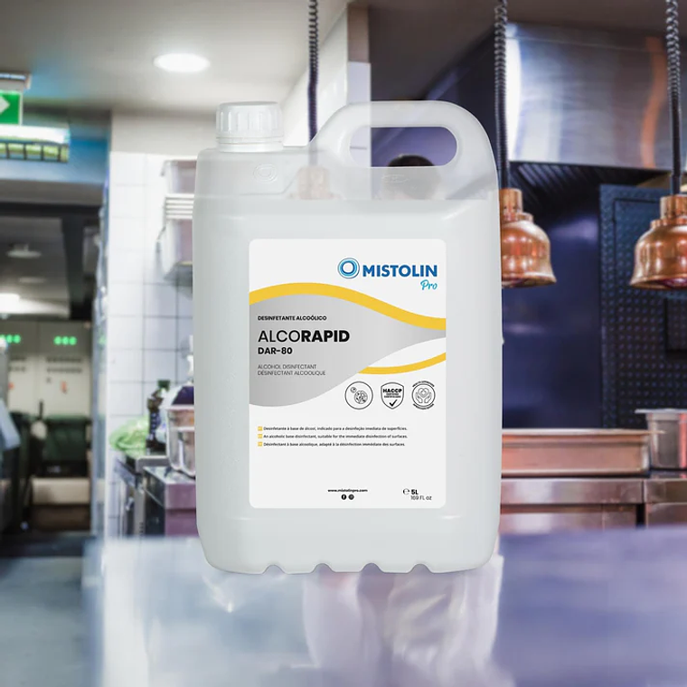 Desinfectante Alcohólico Alcorapid DAR-80 Mistolin Pro 4