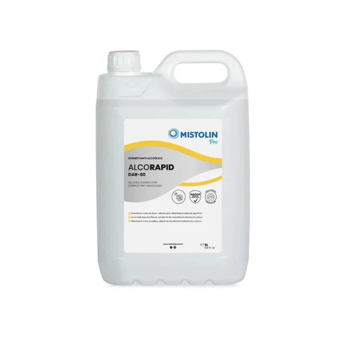 Desinfectante Alcohólico Alcorapid DAR-80 Mistolin Pro 2