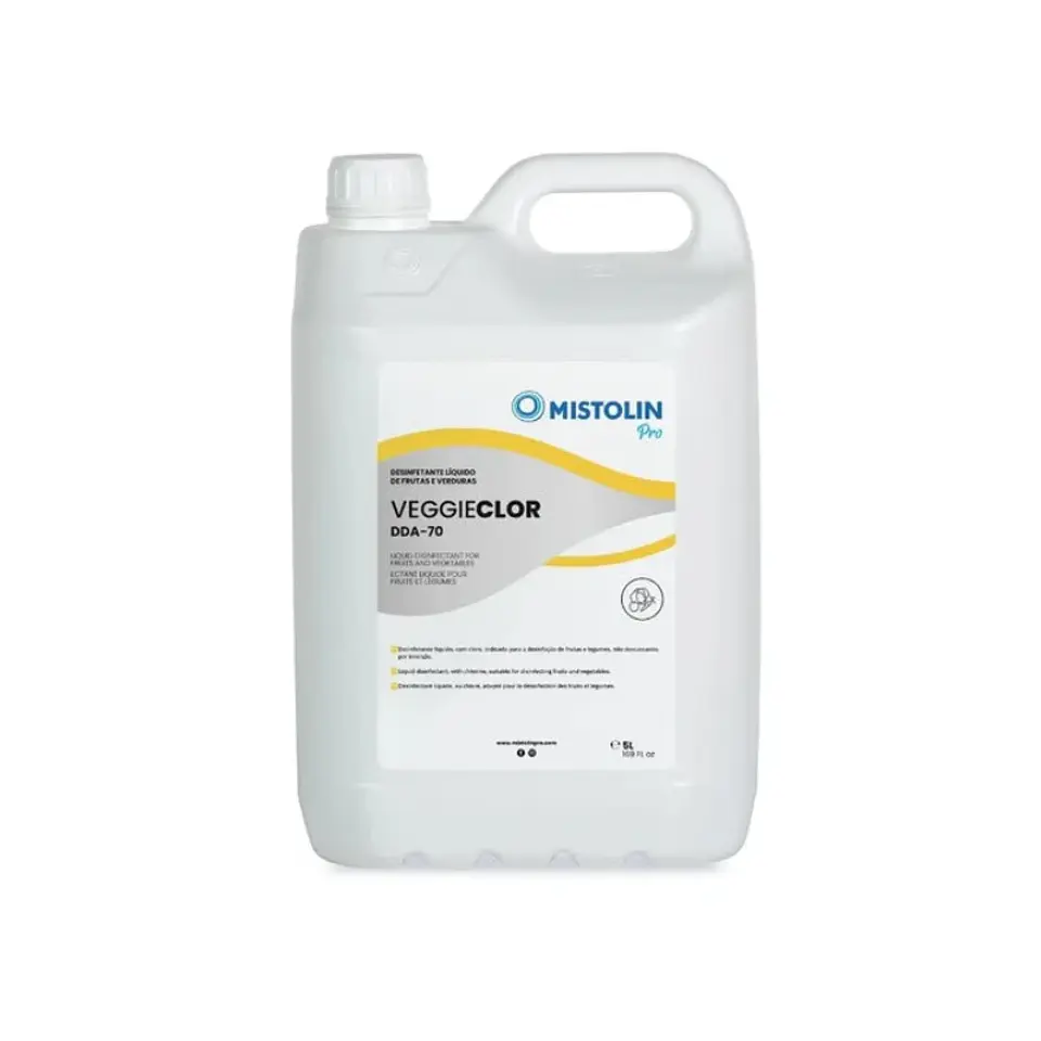 Desinfectante Líquido de Frutas y Verduras DDA-70 Mistolin Pro - 5 Litros 1
