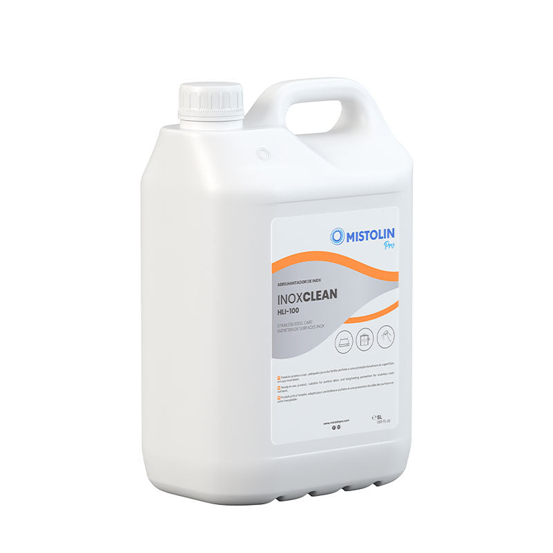 Abrillantador de Acero Inoxidable HLI-100 Mistolin Pro 2