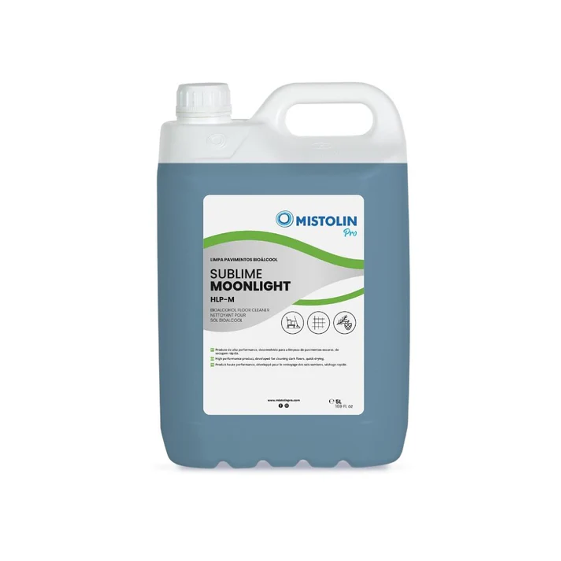 Limpiador de Suelos de Secado Rápido Bioalcohol HLP-M Mistolin Pro - 5 Litros 1