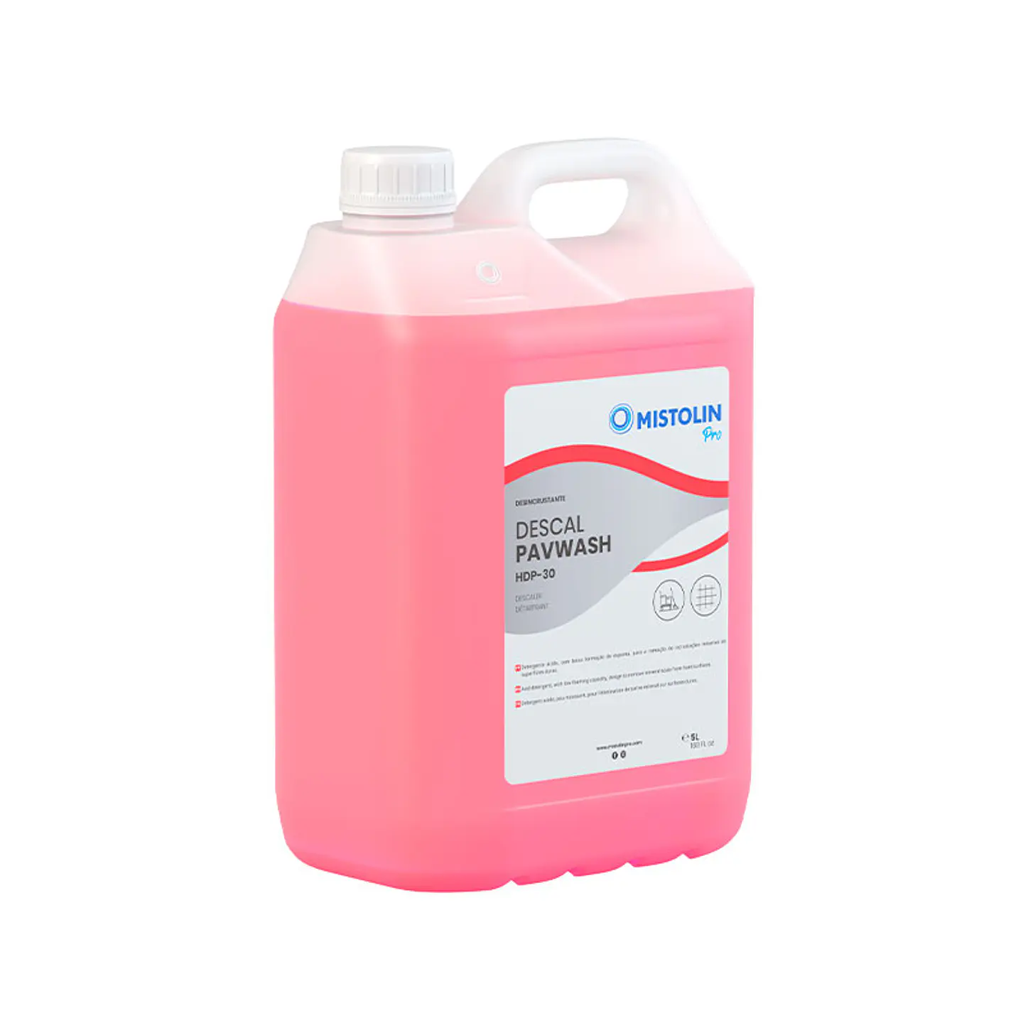 Desincrustante de Pavimentos HDP-30 Mistolin Pro - 5 Litros 2