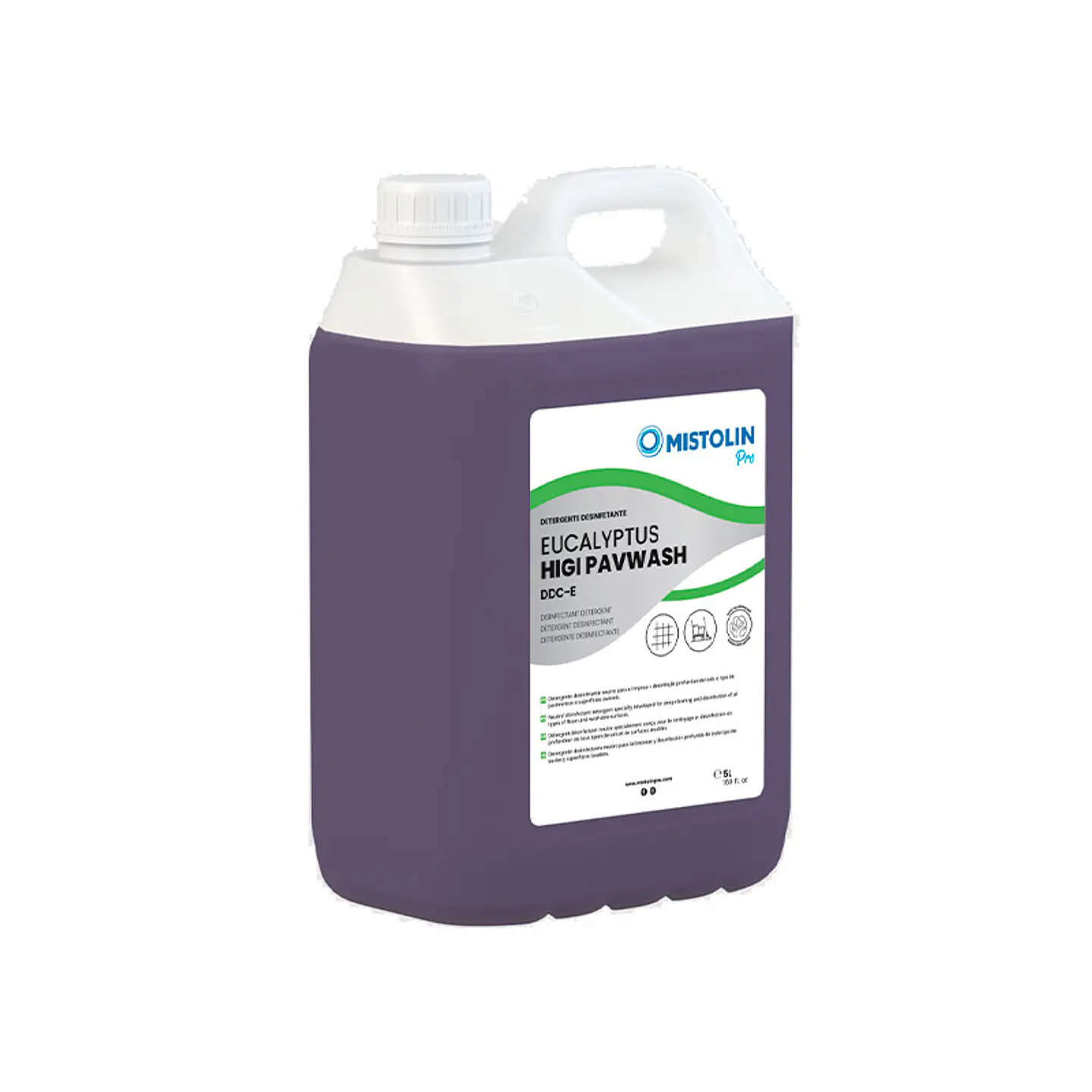 Limpiador de Suelos Desinfectante DDC-E Eucalipto Mistolin Pro – 5 Litros 1
