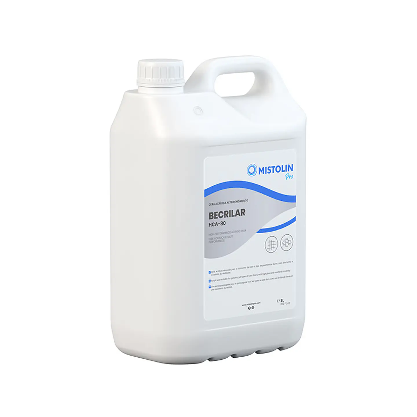 Cera Acrílica de Alto Rendimiento HCA-80 Mistolin Pro – 5 Litros 2