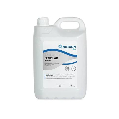 Cera Acrílica de Alto Rendimiento HCA-80 Mistolin Pro – 5 Litros