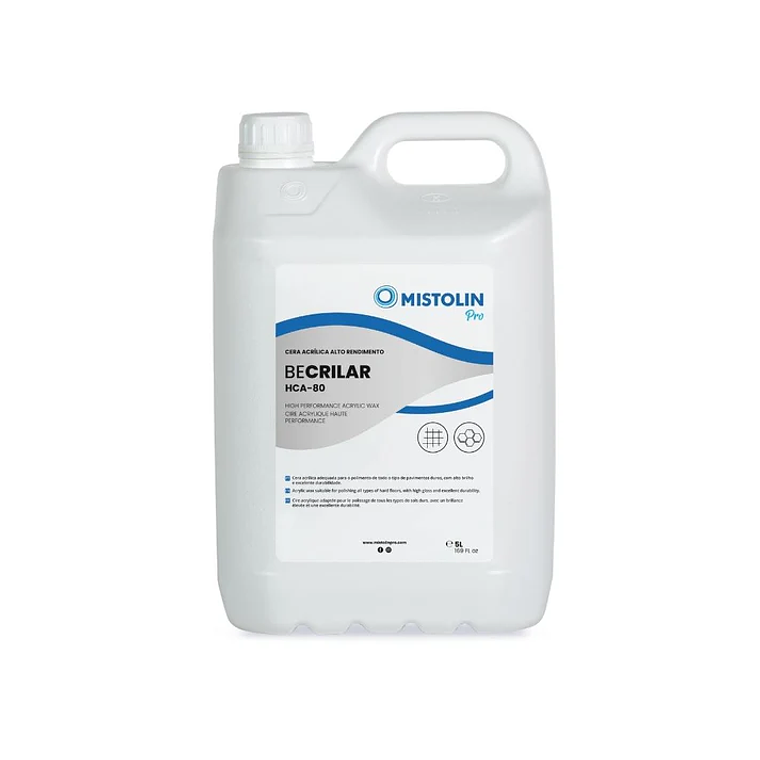 Cera Acrílica de Alto Rendimiento HCA-80 Mistolin Pro – 5 Litros 1