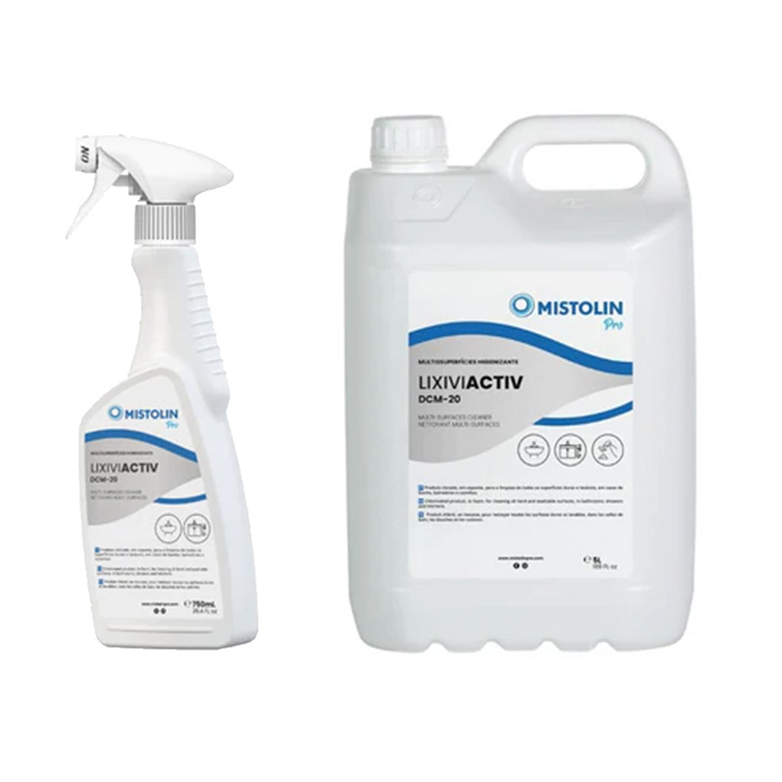 Lejía Activa en Espuma DCM-20 Mistolin Pro 1