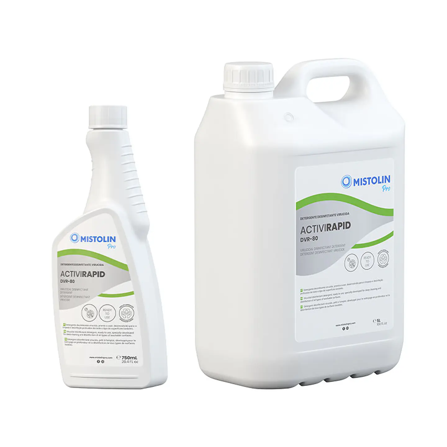 Desinfectante de Superficies Virucida DVR-80 Mistolin Pro 1