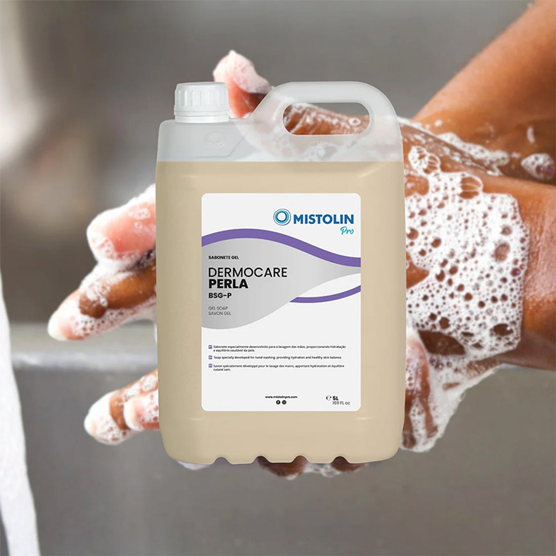 Sabonete Líquido Dermocare Perla BSG-P Mistolin Pro - 5 Litros 3
