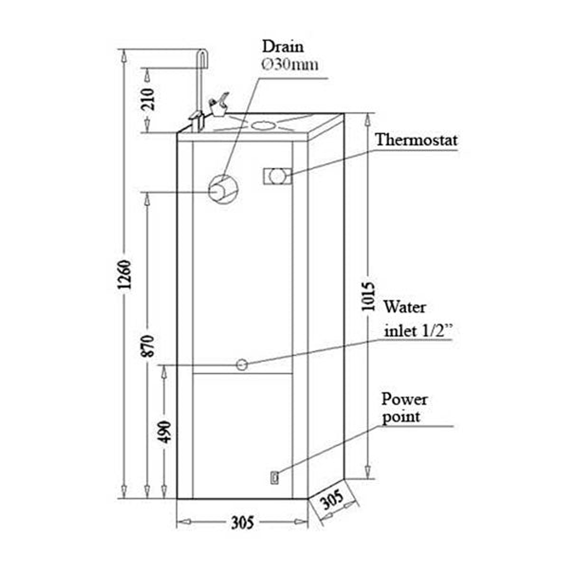 Fuente de Agua Bérrio con Refrigeración - 30 litros/hora 3