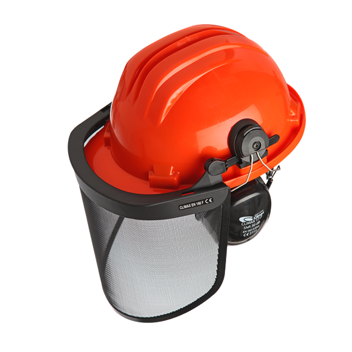 Casco con Visera de Protección con Malla Metálica y Protectores Auditivos Climax 437 2