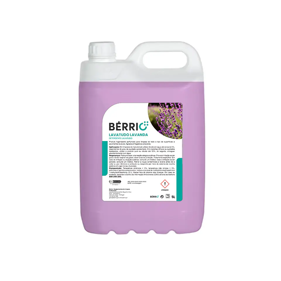 Limpiador Multiusos Perfumado Bérrio - 5 Litros 3
