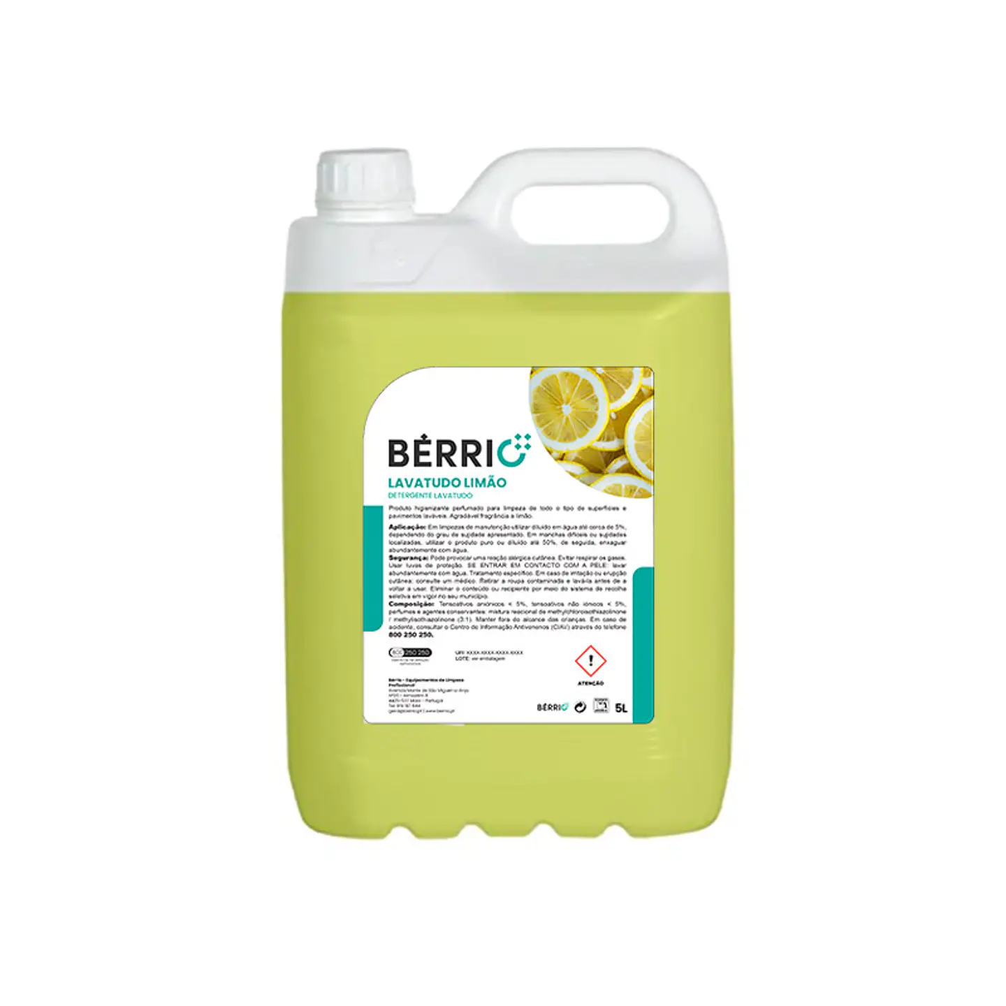 Limpiador Multiusos Perfumado Bérrio - 5 Litros 4