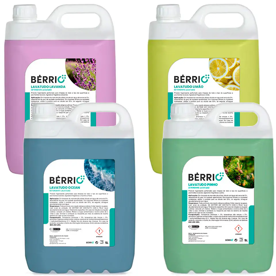 Limpiador Multiusos Perfumado Bérrio - 5 Litros 1
