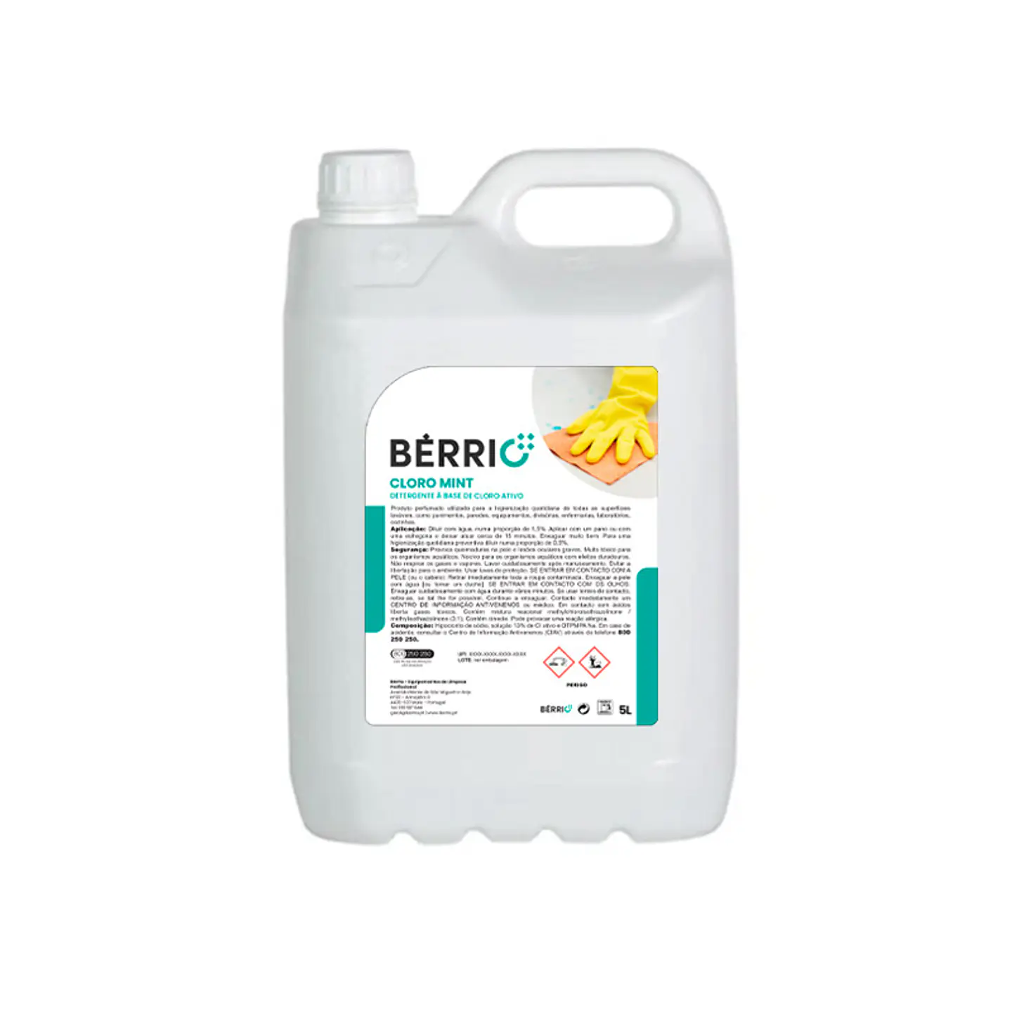 Lava todo con cloro activo Bérrio – CLORO MINT 1