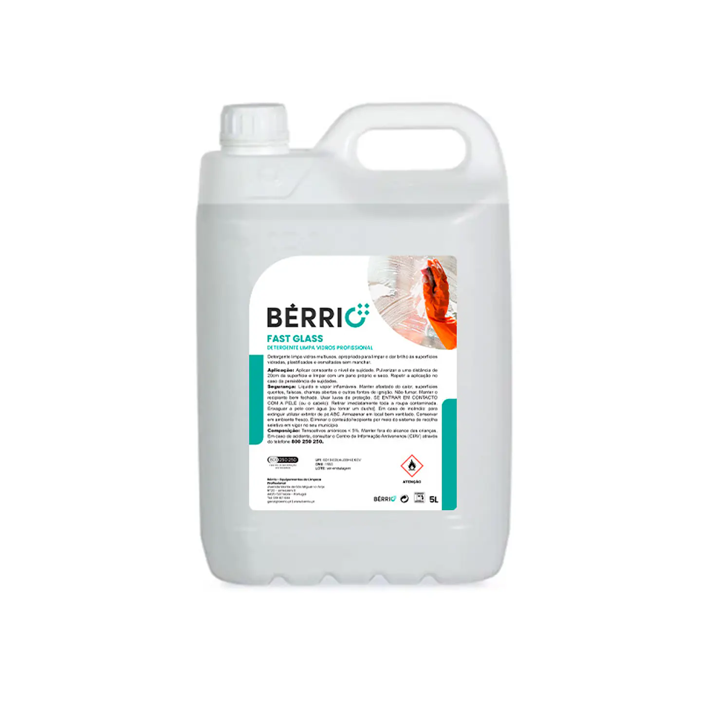 Limpiacristales Fast Glass Bérrio – 5 Litros 1