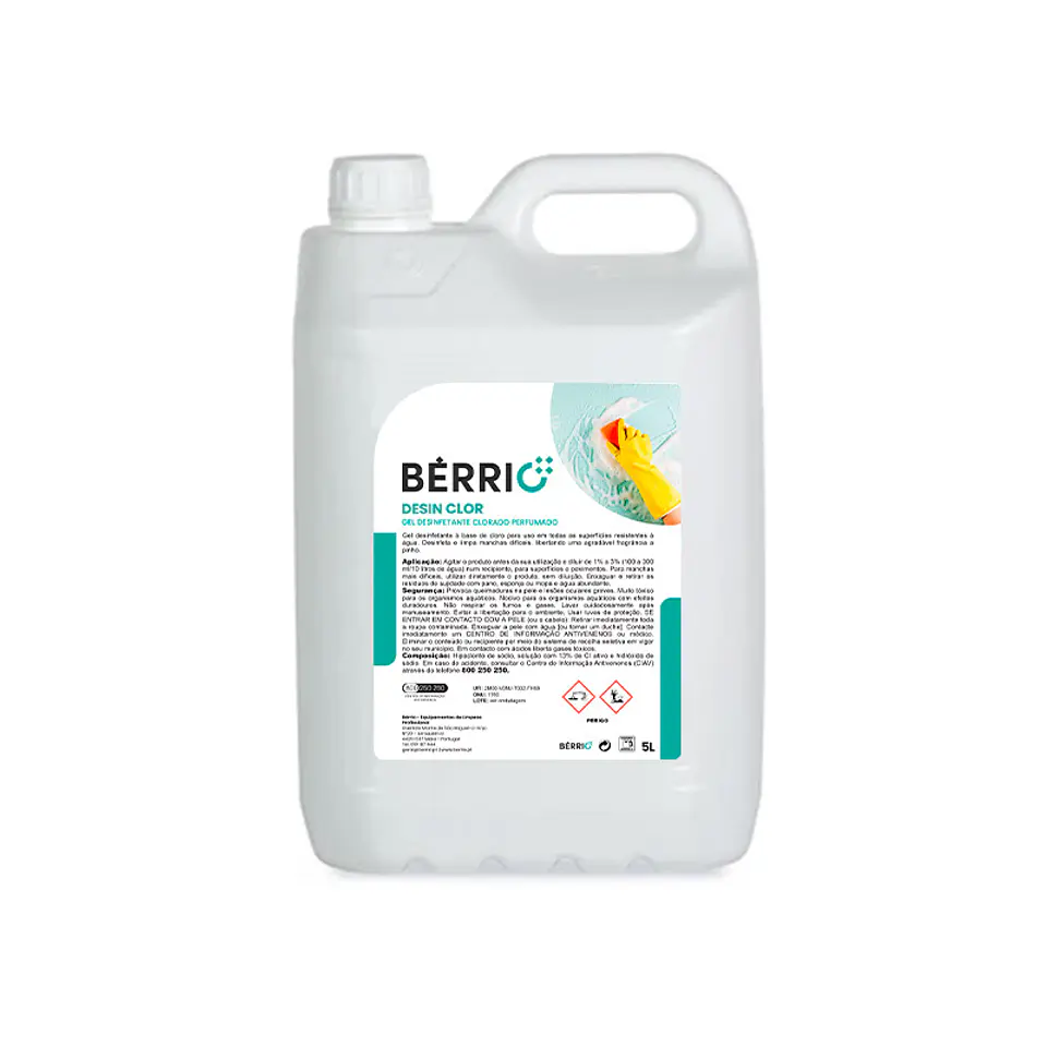 Gel Higienizante con Cloro Bérrio - 5 Litros 1