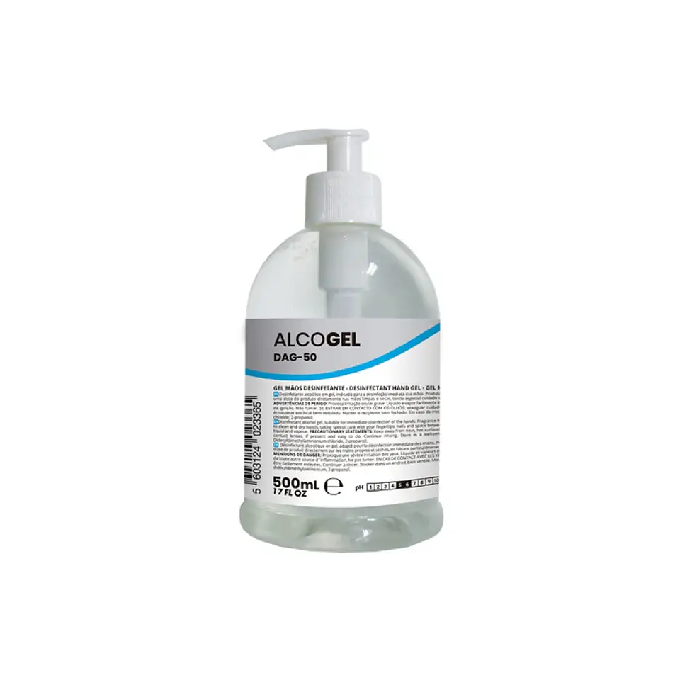 Alcogel DAG-50 Desinfectante de Manos en Gel 500 ml – MISTOLIN PRO 1