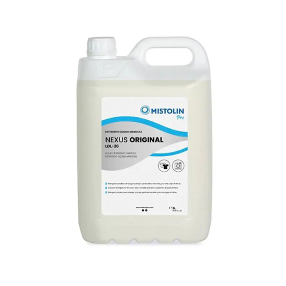 Detergente Líquido para Ropa Marsella LDL-20 Mistolin Pro – 5 Litros      1