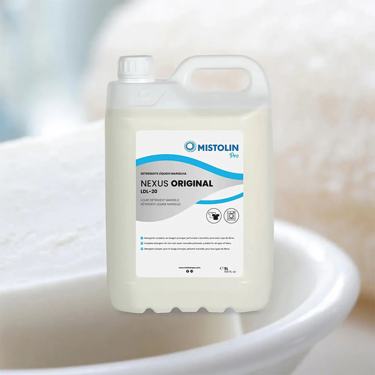Detergente Líquido para Ropa Marsella LDL-20 Mistolin Pro – 5 Litros      2