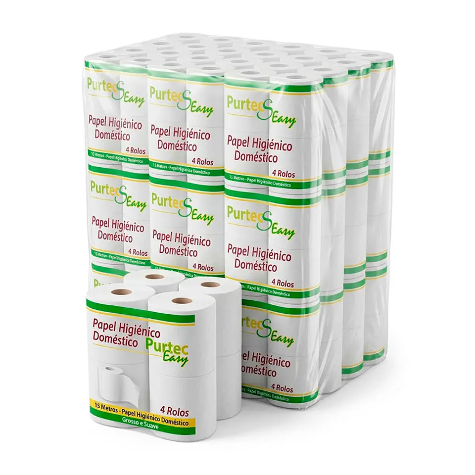 Papel Higiénico Doméstico Purtec Easy – 15 metros 2