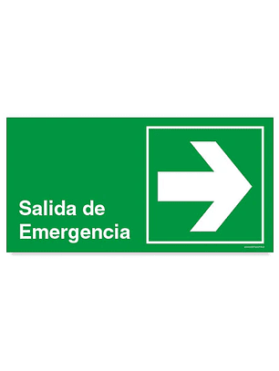 Salida de emergencia derecha
