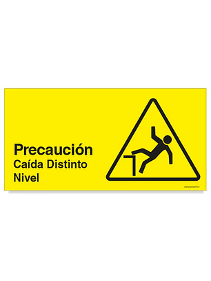 Precaución Caída Distinto Nivel