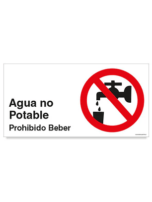 Agua no Potable Prohibido beber