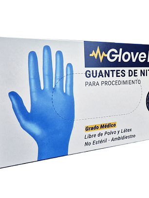 Guantes de Nitrilo Celeste